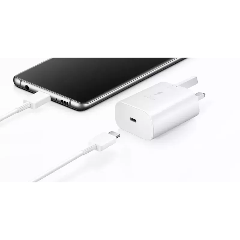 Samsung EP-TA800NWEGEU mobilná nabíjačka univerzálna biela AC rýchle nabíjanie interiér