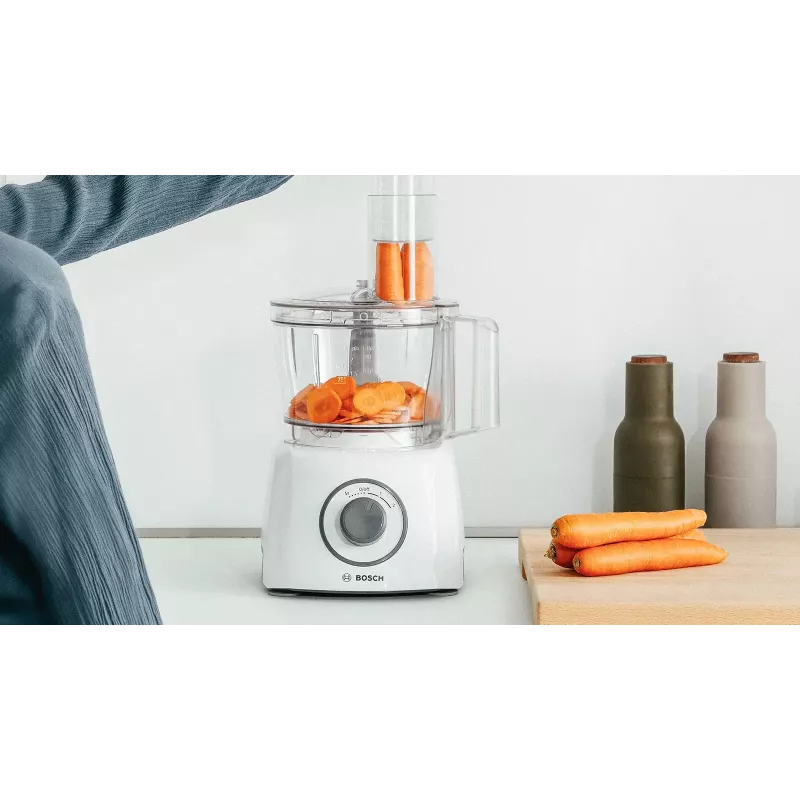 Kuchynský robot Bosch MCM3100W — 800 W, 2,3 l misa, 2 rýchlosti, turbo, biela