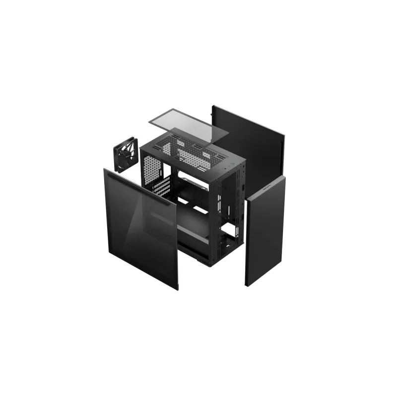 PC skriňa DeepCool MACUBE 110 Midi-Tower čierna — microATX/Mini-ITX, tvrdené sklo, podpora GPU 320 mm, CPU chladič 165 mm