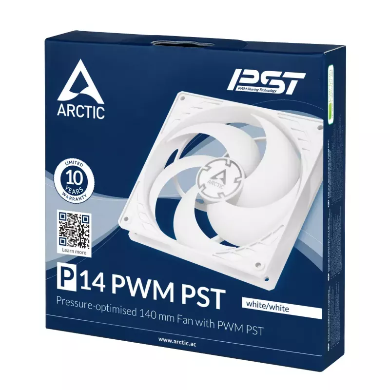 ARCTIC P14 PWM PST tlakovo optimalizovaný 140 mm ventilátor s PWM PST