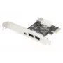 DIGITUS IEEE 1394a rozširujúca karta, Pci-e, 3 porty, 1x ext. 1394mini, 2x ext. 1394a porty