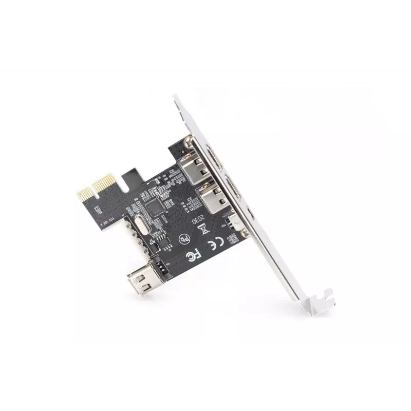 DIGITUS IEEE 1394a rozširujúca karta, Pci-e, 3 porty, 1x ext. 1394mini, 2x ext. 1394a porty