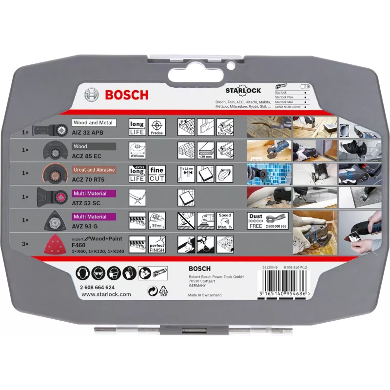 Bosch 2 608 664 624 nadstavec pre multifunkčné náradie sada čepelí