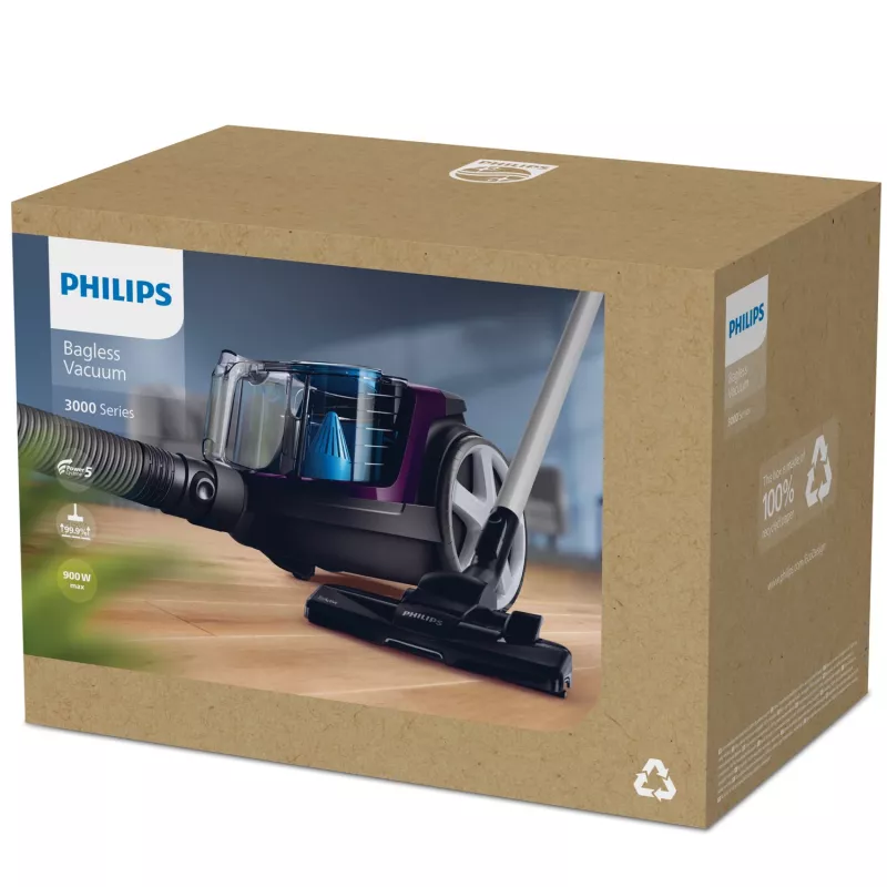 Philips 3000 series FC9333/09 vysávač 1,5 L podlahový vysávač suchý 900 W bez vrecka