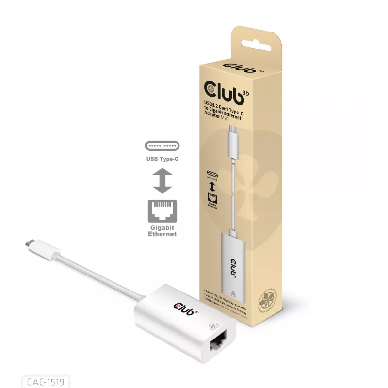 USB3.2 Gen1 Type-C na Gigabit Ethernet adaptér CLUB3D CAC-1519
