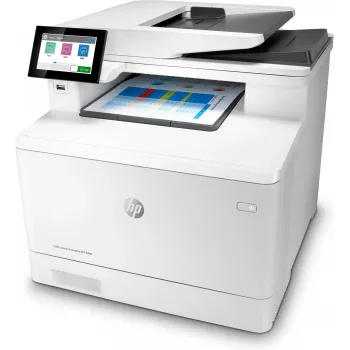 HP farebná LaserJet Enterprise MFP M480f, laser, farebná tlač, 600 x 600 DPI, A4, priama tlač, biela, čierna