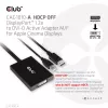 Club 3D CAC-1010-A aktívny adaptér z DisplayPort na Dual Link DVI-D, DisplayPort 1.2a, napájanie cez USB, HDCP OFF, 0,6 m, čierny