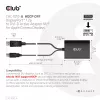 Club 3D CAC-1010-A aktívny adaptér z DisplayPort na Dual Link DVI-D, DisplayPort 1.2a, napájanie cez USB, HDCP OFF, 0,6 m, čierny