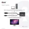 Club 3D CAC-1010-A aktívny adaptér z DisplayPort na Dual Link DVI-D, DisplayPort 1.2a, napájanie cez USB, HDCP OFF, 0,6 m, čierny