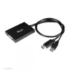 Club 3D CAC-1010-A aktívny adaptér z DisplayPort na Dual Link DVI-D, DisplayPort 1.2a, napájanie cez USB, HDCP OFF, 0,6 m, čierny