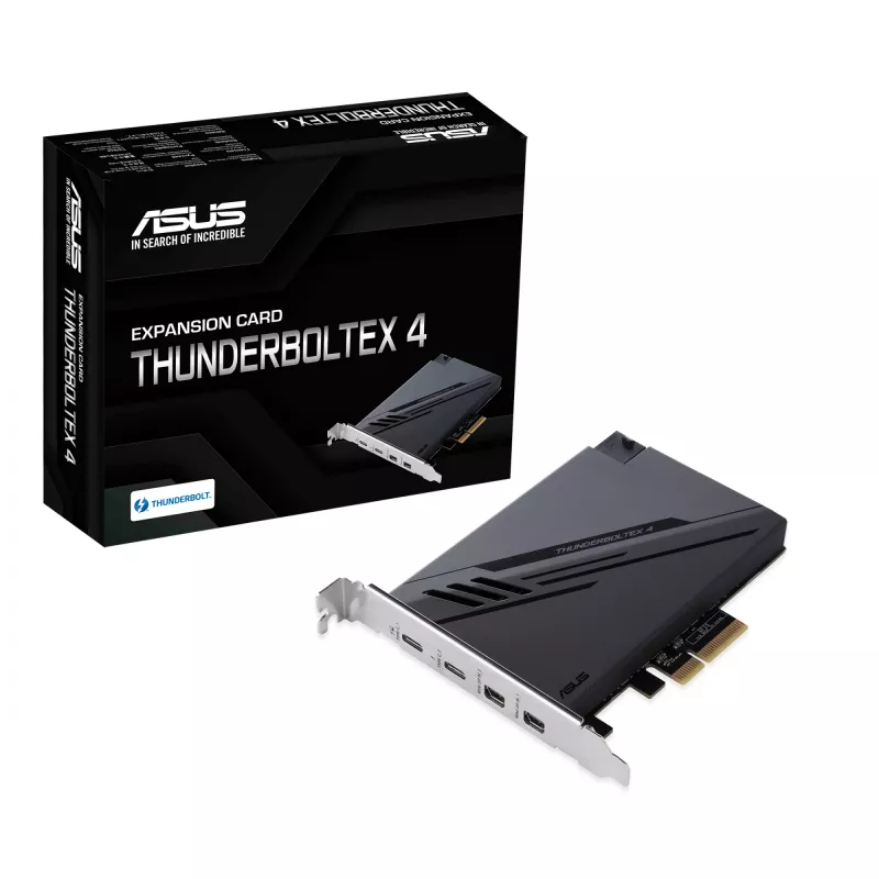 ASUS ThunderboltEX 4 rozhranie/karta adaptér interný Mini DisplayPort, PCIe, Thunderbolt, USB 2.0, USB 3.2 Gen 2 (3.1 Gen 2)