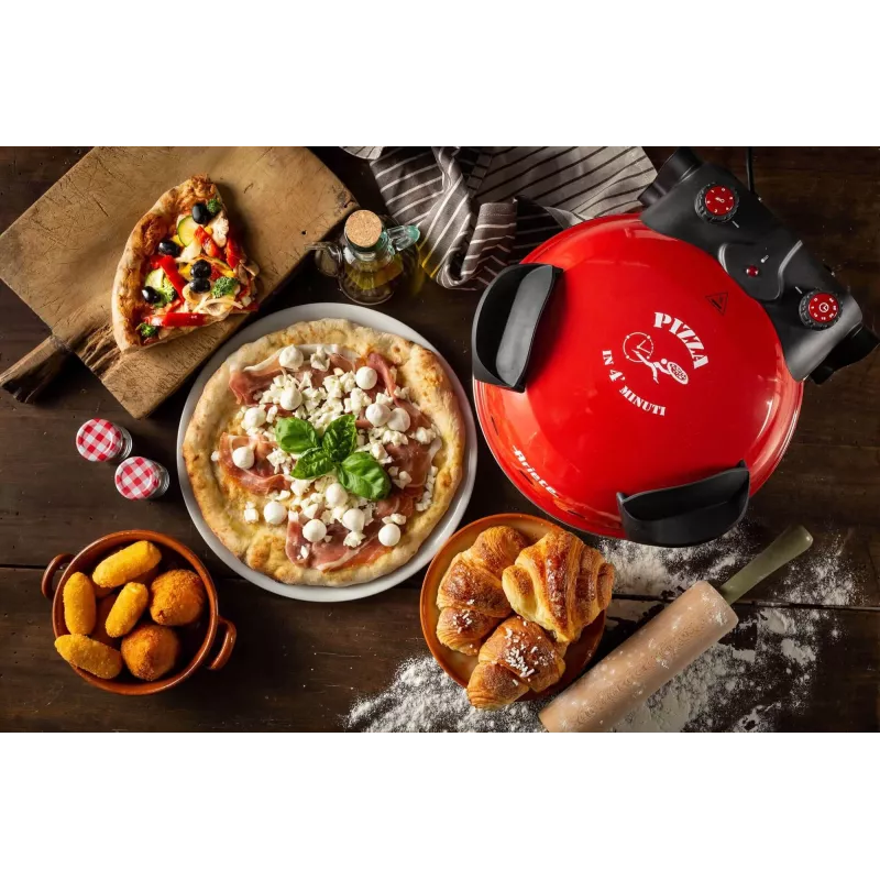Prístroj na pizzu Ariete 0909/10 1200 W čierna červená 1 pizza 33 cm