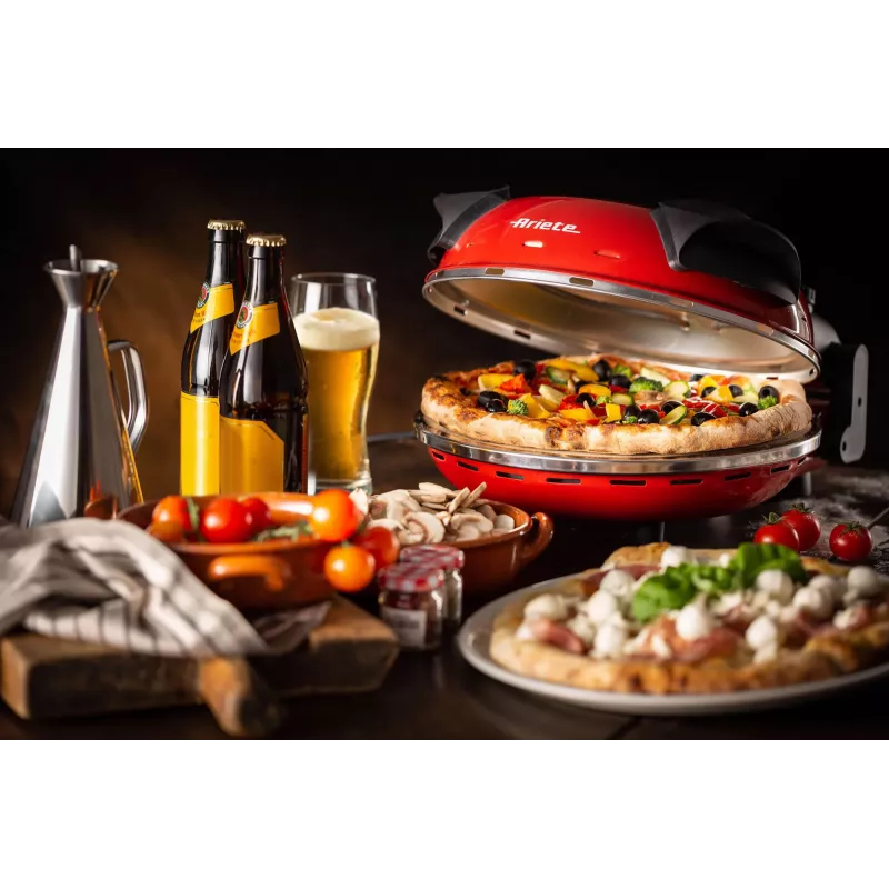 Prístroj na pizzu Ariete 0909/10 1200 W čierna červená 1 pizza 33 cm