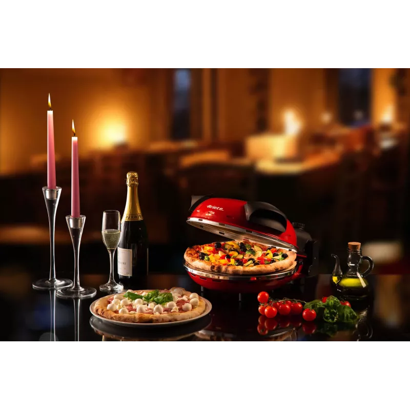 Prístroj na pizzu Ariete 0909/10 1200 W čierna červená 1 pizza 33 cm