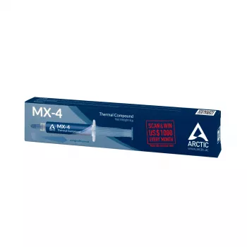 ARCTIC MX-4 najvýkonnejšia teplovodivá pasta, 2,5 g/cm³, modrá, 8 g, 1 ks, 128 mm