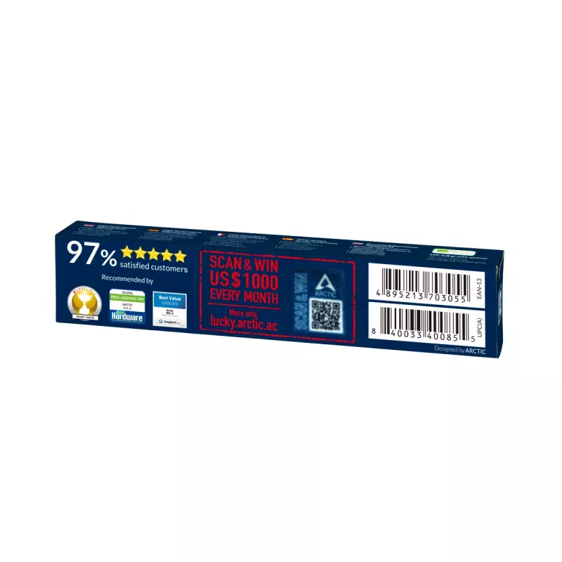 ARCTIC MX-4 najvýkonnejšia teplovodivá pasta, 2,5 g/cm³, modrá, 8 g, 1 ks, 128 mm
