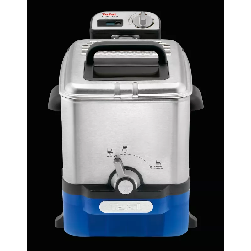 Tefal Oleoclean Pro Inox & Design FR8040 Single 3,5 l 2300 W čierna, nerez