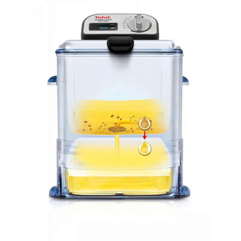 Tefal Oleoclean Pro Inox & Design FR8040 Single 3,5 l 2300 W čierna, nerez