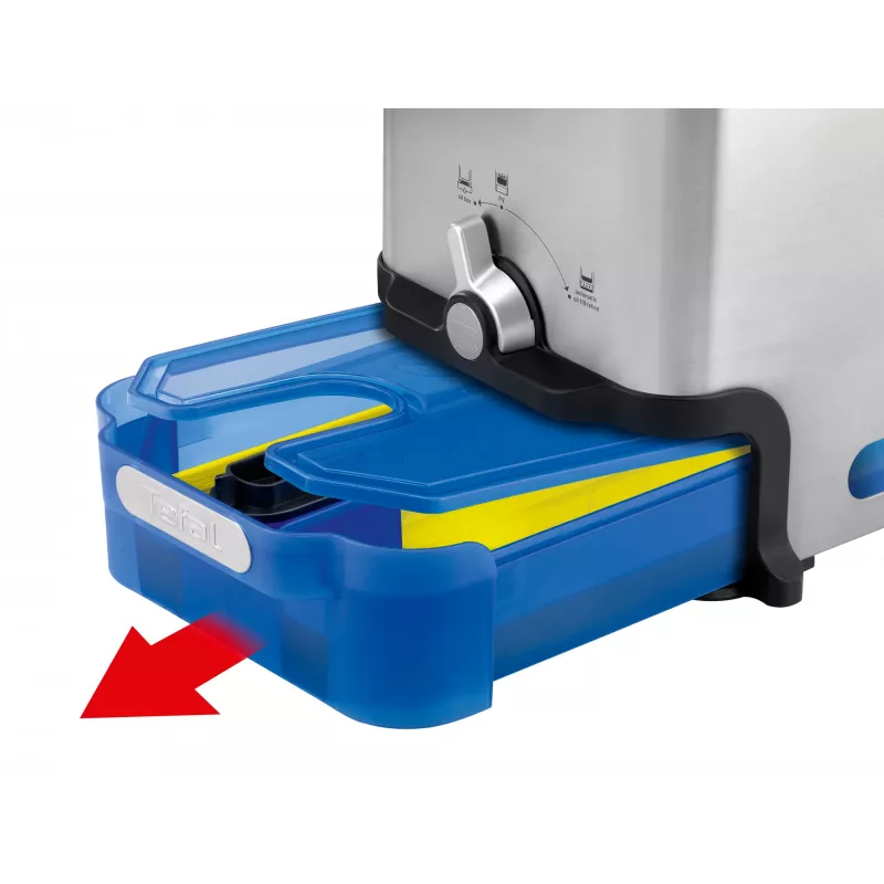 Tefal Oleoclean Pro Inox & Design FR8040 Single 3,5 l 2300 W čierna, nerez