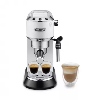 Espresso kávovar De’Longhi EC 685.W — poloautomatický, 1,1 l nádrž na vodu, 15 bar, Thermoblock, parná tryska