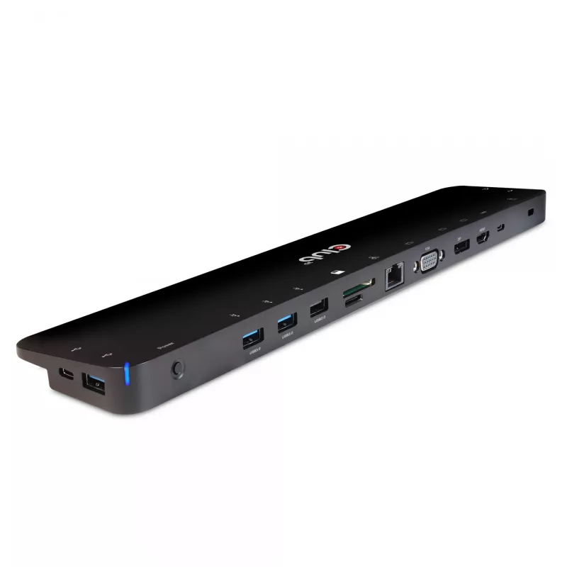 CLUB3D USB Type-C 3.2 Gen1 Triple Display Dynamic PD Charging Dock 100W PD Power nabíjačka
