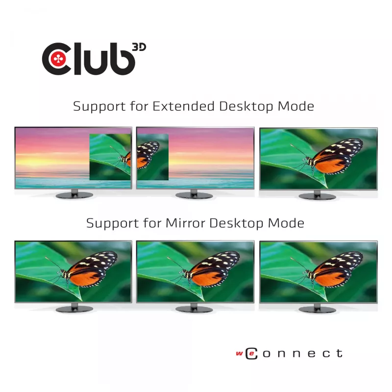 CLUB3D USB Type-C 3.2 Gen1 Triple Display Dynamic PD Charging Dock 100W PD Power nabíjačka