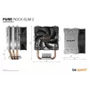 be quiet! PURE ROCK SLIM 2 chladič procesora 9,2 cm strieborný 1 ks