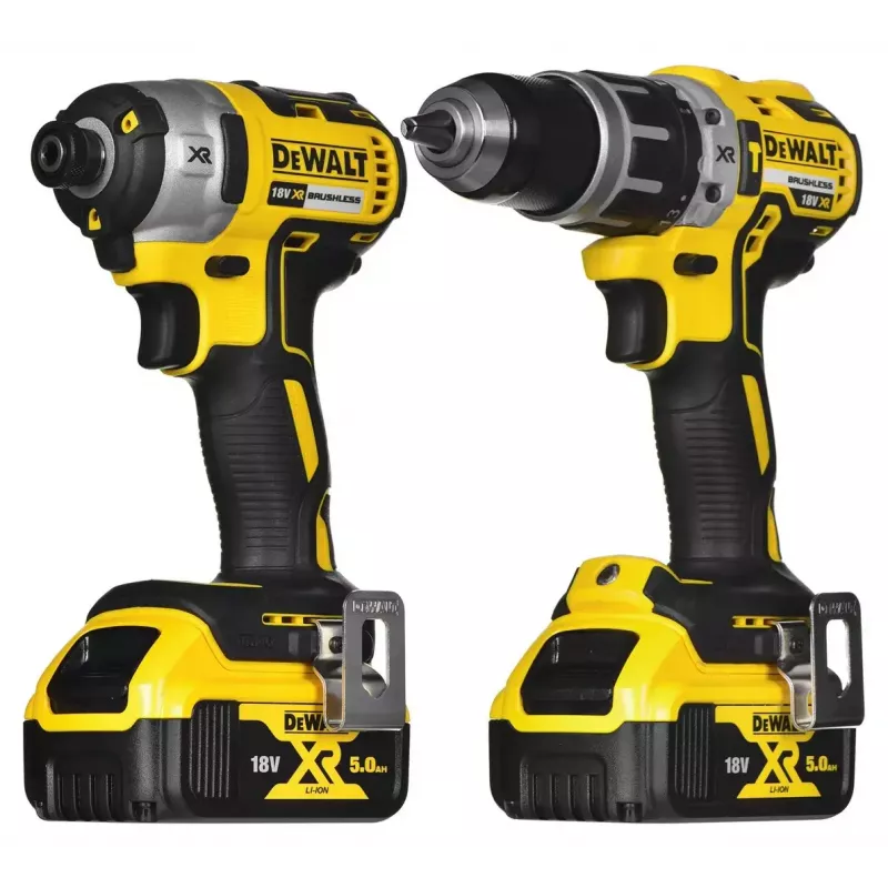 Akumulátorová kombinovaná sada náradia DeWalt DCK266P2T – 18V, 2×5.0Ah akumulátory, rázový uťahovač a príklepová vŕtačka, nabíjačka, kufrík