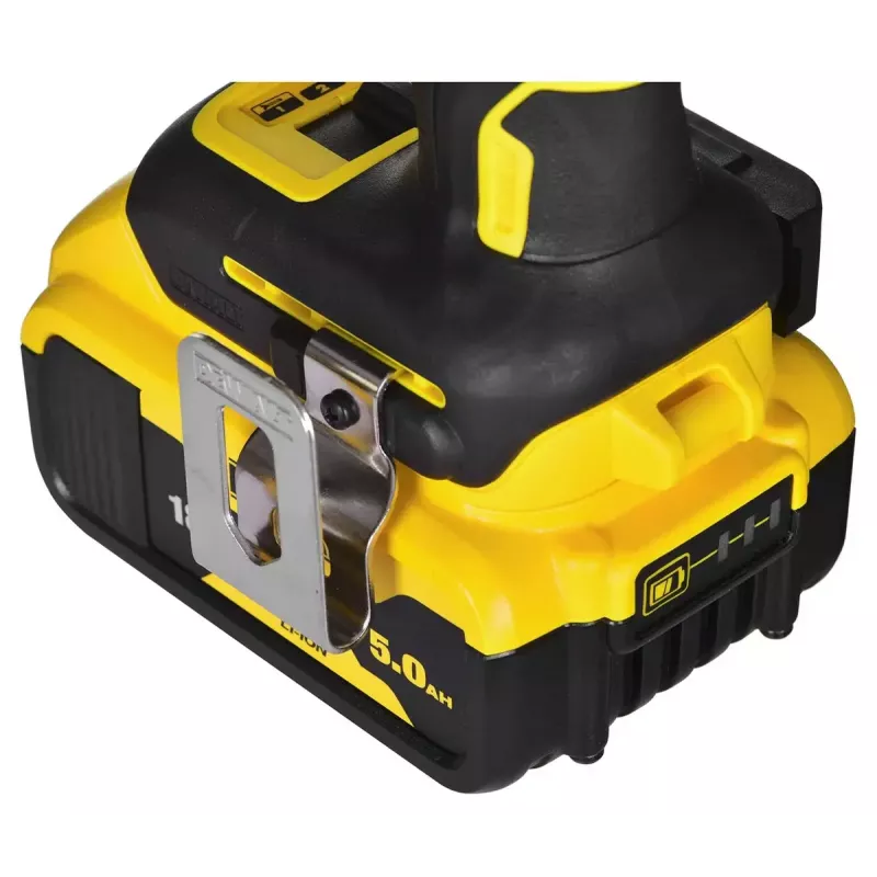 Akumulátorová kombinovaná sada náradia DeWalt DCK266P2T – 18V, 2×5.0Ah akumulátory, rázový uťahovač a príklepová vŕtačka, nabíjačka, kufrík