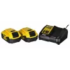 Akumulátorová kombinovaná sada náradia DeWalt DCK266P2T – 18V, 2×5.0Ah akumulátory, rázový uťahovač a príklepová vŕtačka, nabíjačka, kufrík