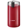 Mlynček na kávu s nožom Bosch TSM6A014R, kapacita 75 g, 180 W, nehrdzavejúce čepele, červená