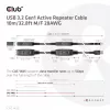 CLUB3D USB 3.2 Gen1 aktívny opakovač kábel 10 m / 32.8ft M/F 28AWG