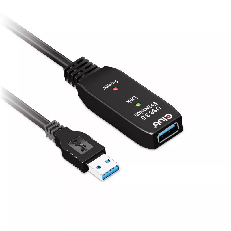 CLUB3D USB 3.2 Gen1 aktívny opakovač kábel 5 m / 16.4 ft M/F 28AWG