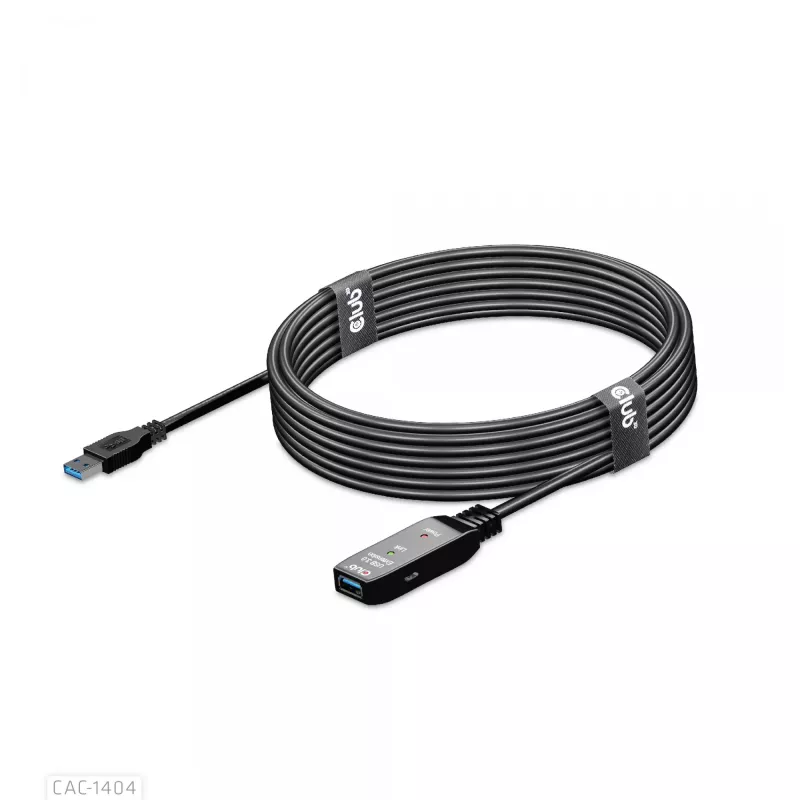 CLUB3D USB 3.2 Gen1 aktívny opakovač kábel 5 m / 16.4 ft M/F 28AWG
