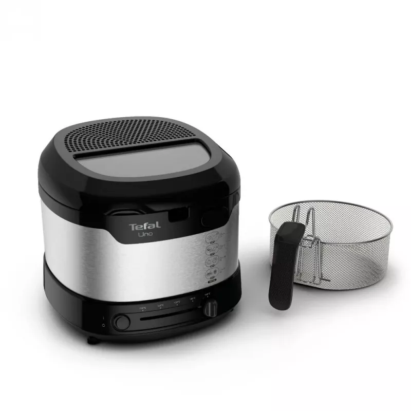 Tefal Uno FF215D samostatná fritéza 1,8 l stojan 1600 W fritéza čierna, nehrdzavejúca oceľ