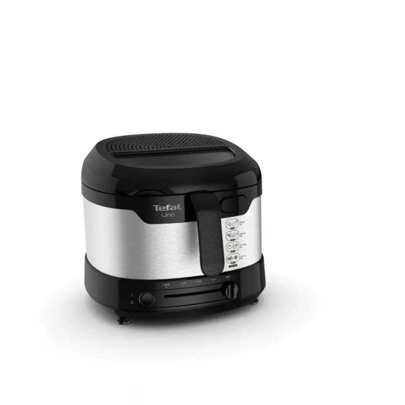 Tefal Uno FF215D samostatná fritéza 1,8 l stojan 1600 W fritéza čierna, nehrdzavejúca oceľ