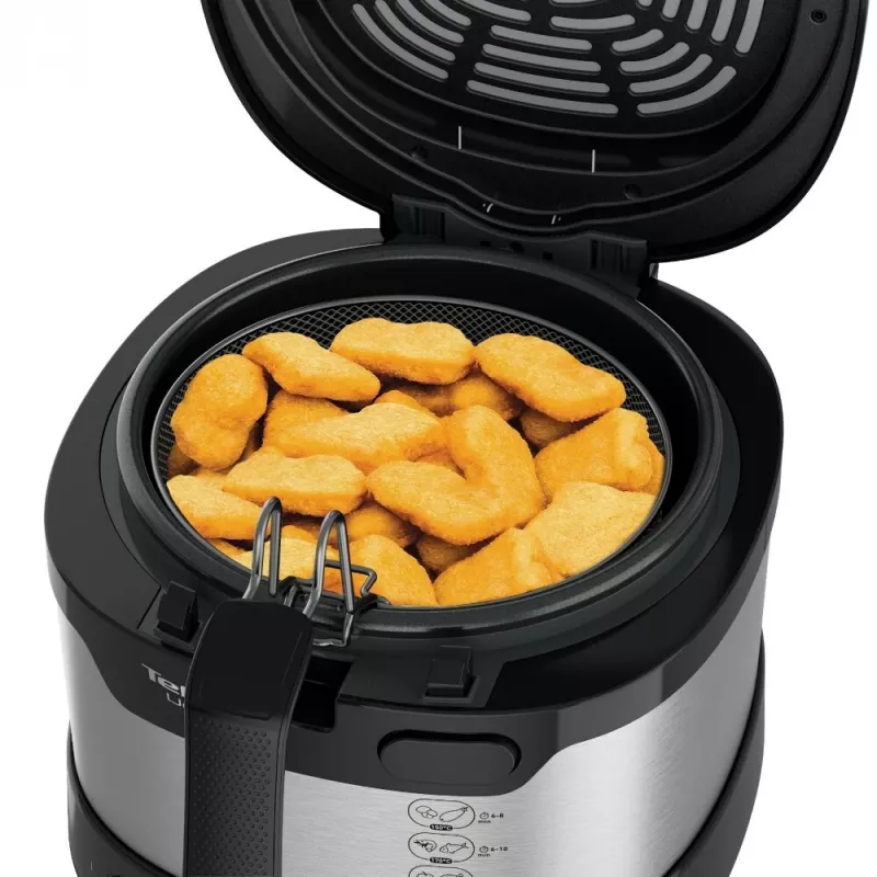Tefal Uno FF215D samostatná fritéza 1,8 l stojan 1600 W fritéza čierna, nehrdzavejúca oceľ