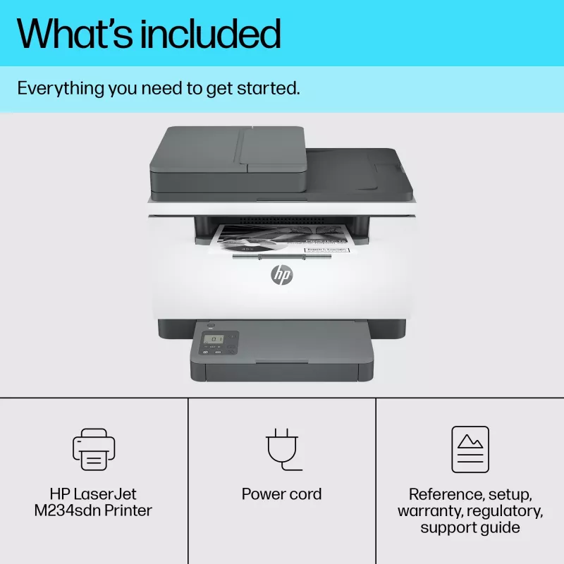 Multifunkčná tlačiareň HP LaserJet MFP M234sdn laserová čiernobiela