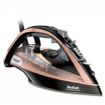 Naparárovacia žehlička Tefal FV9845 — 3200 W, trvalý výkon pary 60 g/min, nádržka 350 ml, vertikálna para, 1,45 kg, čierna/medená