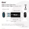 CLUB3D USB 3.2 Gen1 Type-A na USB 3.2 Gen1 Type-C adaptér M/F