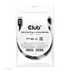 CLUB3D USB 3.2 Gen1 Type-C na Micro-USB kábel M/M 1 m / 3,28 ft