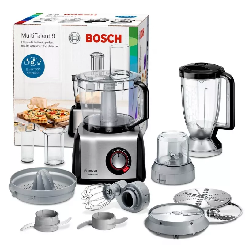 Bosch MC812M844 kuchynský robot 1250 W 3,9 L čierny, nerez