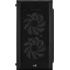 PC skriňa AEROCOOL CS107V2 Mini Tower — čierna, microATX/Mini-ITX, 2x120mm ventilátory, 1x3,5 palca + 2x2,5 palca pozície