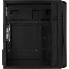 PC skriňa AEROCOOL CS107V2 Mini Tower — čierna, microATX/Mini-ITX, 2x120mm ventilátory, 1x3,5 palca + 2x2,5 palca pozície