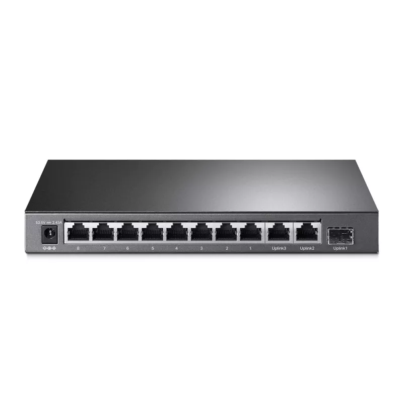 TP-Link TL-SG1210MP sieťový switch neupravovateľný Gigabit Ethernet (10/100/1000) Power over Ethernet (PoE) čierny