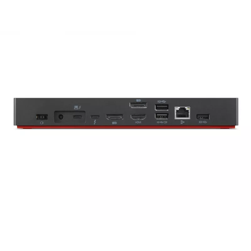Lenovo 40B00300EU dokovacia stanica/portový replikátor pre notebook káblová Thunderbolt 4 čierna, červená