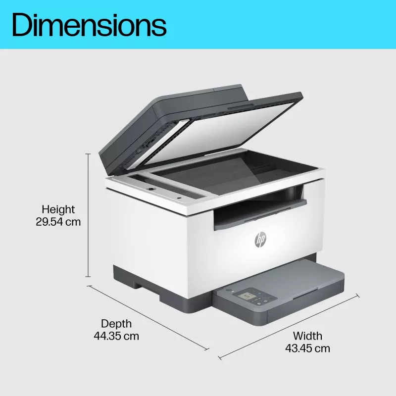 Multifunkčná laserová tlačiareň HP LaserJet MFP M234sdw — mono A4, 29 str./min, duplex, Wi‑Fi, Ethernet