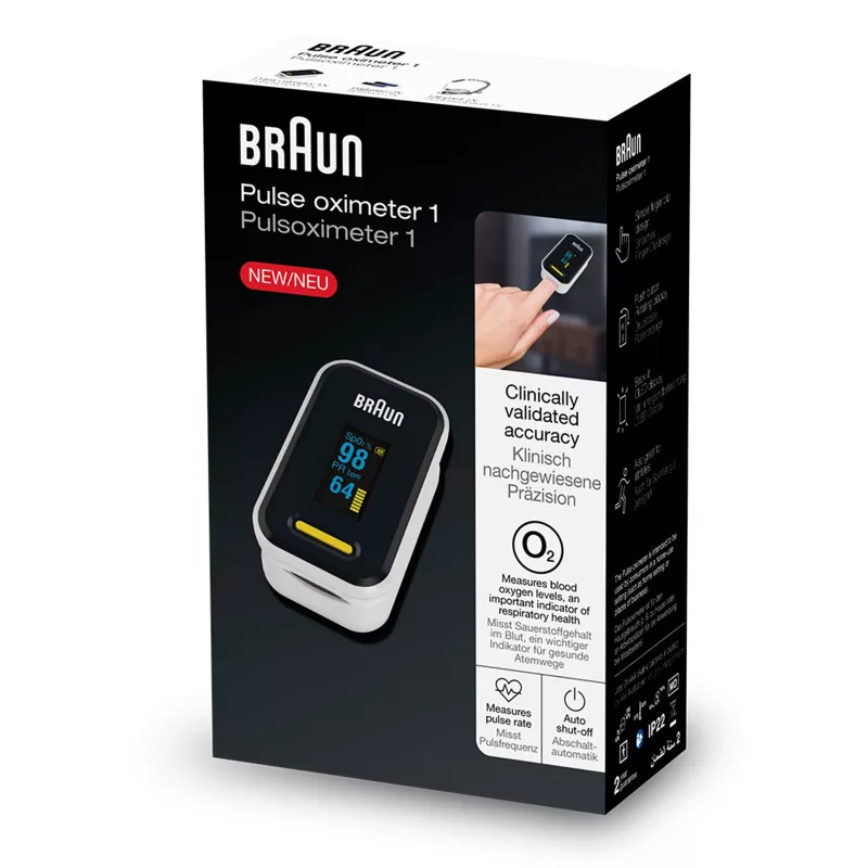 Braun YK-81CEU pulzný oxymeter 1, čierny