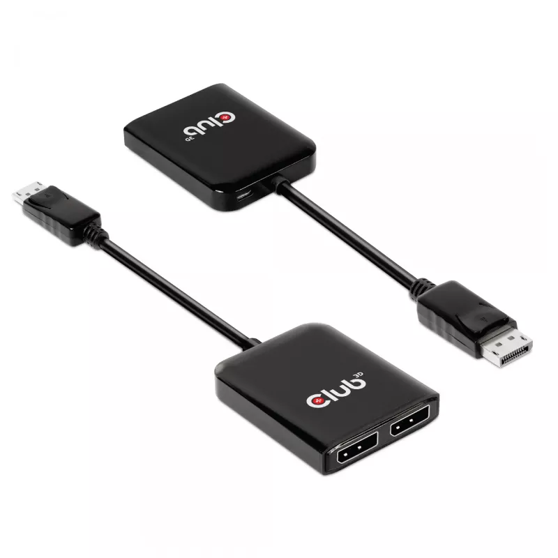 MST hub DisplayPort 1.4 na DisplayPort + HDMI 4K60Hz CLUB3D CSV-7220