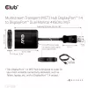 MST hub DisplayPort 1.4 na DisplayPort + HDMI 4K60Hz CLUB3D CSV-7220